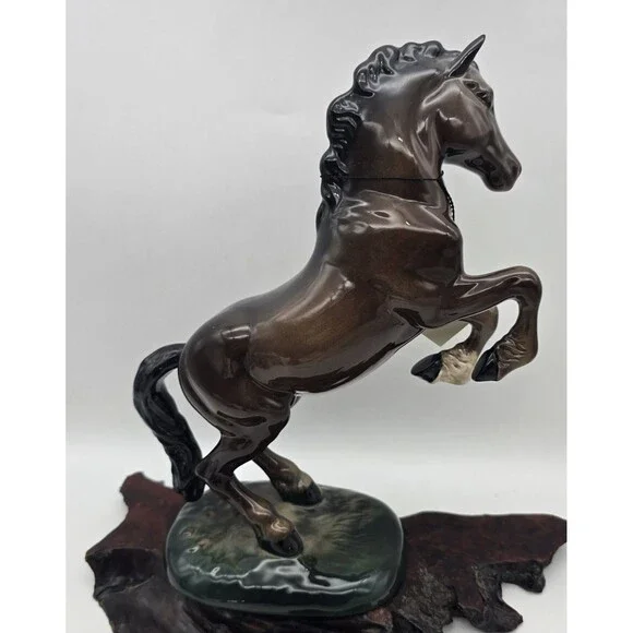 BESWICK HORSE WELSH COB REARING MODEL No. 1014 BROWN GLOSS EUC England - Picture 5 of 10
